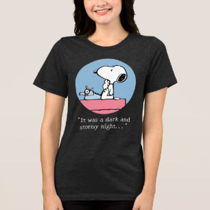 T-shirt En Tri-matière cacahuètes   Snoopy à la machine à écrire
