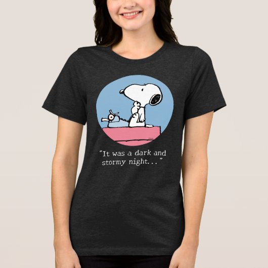 T-shirt En Tri-matière cacahuètes | Snoopy à la machine à écrire (Recto)