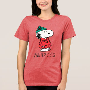 T-shirt En Tri-matière cacahuètes Snoopy Chat d'hiver et Casquette