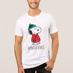 T-shirt En Tri-matière cacahuètes Snoopy Chat d'hiver et Casquette