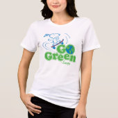 T-shirt En Tri-matière cacahuètes | Snoopy Devenez écolo Skate Board (Recto)