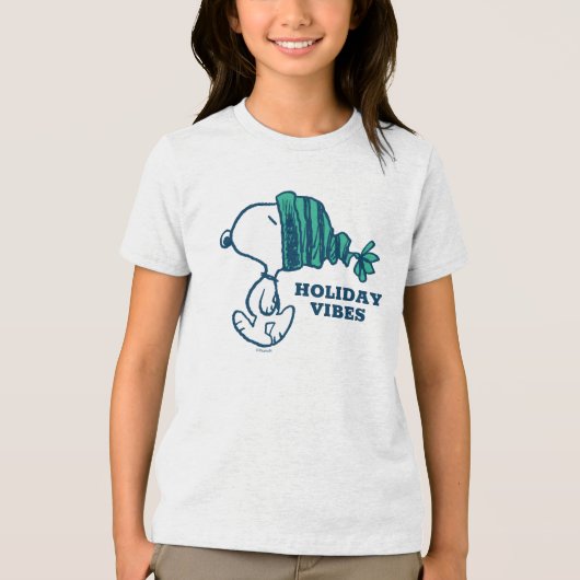 T-shirt En Tri-matière cacahuètes | Snoopy Holiday Happiness Heart (Recto)