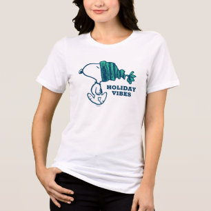 T-shirt En Tri-matière cacahuètes Snoopy Holiday Happiness Heart