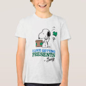 T-shirt En Tri-matière cacahuètes | Snoopy I Love Obtenir des présentatio (Recto)