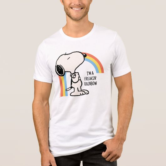 T-shirt En Tri-matière cacahuètes | Snoopy Je suis fier de moi (Recto)
