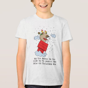 T-shirt En Tri-matière cacahuètes Snoopy l'As Volant à Noël