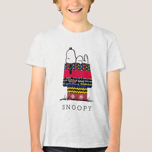 T-shirt En Tri-matière cacahuètes | Snoopy Mixtape Doghouse (Recto)