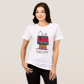 T-shirt En Tri-matière cacahuètes | Snoopy Motif Mixtape Doghouse (Recto plein)