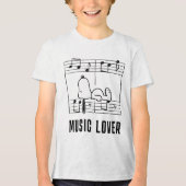 T-shirt En Tri-matière cacahuètes | Snoopy Musical Notes (Recto)