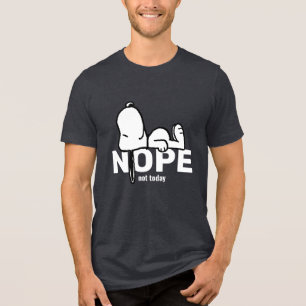 T-shirt En Tri-matière cacahuètes Snoopy Pas aujourd'hui Je suis retr