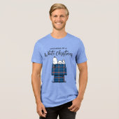 T-shirt En Tri-matière cacahuètes | Snoopy Plaid Flannel Holiday Dog Hous (Recto plein)