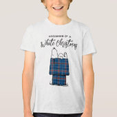 T-shirt En Tri-matière cacahuètes | Snoopy Plaid Flannel Holiday Dog Hous (Recto)