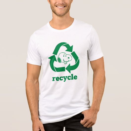 T-shirt En Tri-matière cacahuètes | Snoopy Recycle Reuse (Recto)