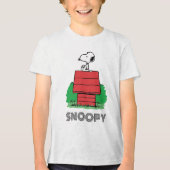 T-shirt En Tri-matière cacahuètes | Snoopy reposant sur la niche (Recto)