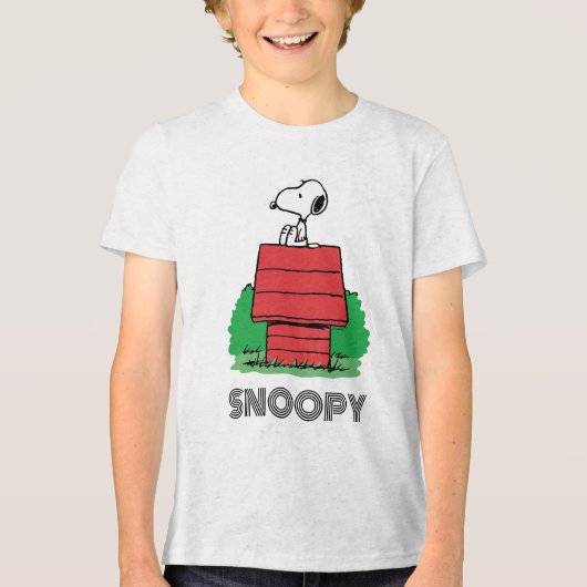 T-shirt En Tri-matière cacahuètes | Snoopy reposant sur la niche (Recto)