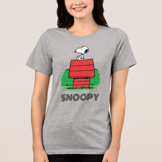 T-shirt En Tri-matière cacahuètes | Snoopy reposant sur la niche (Recto)