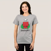 T-shirt En Tri-matière cacahuètes | Snoopy reposant sur la niche (Recto plein)