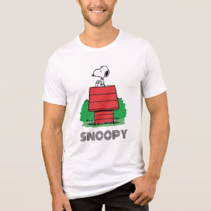 T-shirt En Tri-matière cacahuètes Snoopy reposant sur la niche