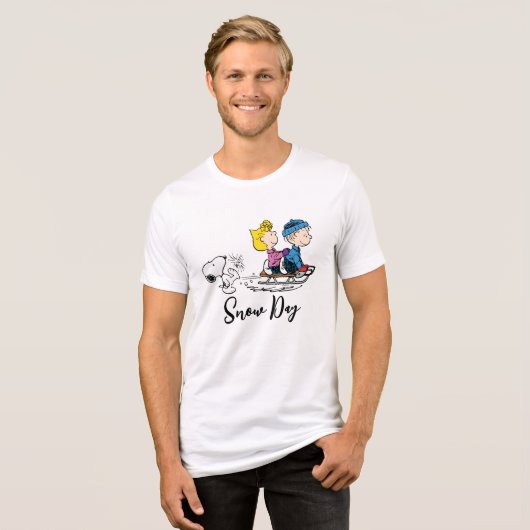 T-shirt En Tri-matière cacahuètes | Snoopy, Sally & Linus Sled (Recto plein)