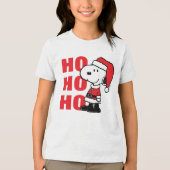 T-shirt En Tri-matière cacahuètes | Snoopy Santa Claus (Recto)