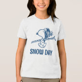 T-shirt En Tri-matière cacahuètes | Snoopy Ski Trip (Recto)