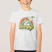 T-shirt En Tri-matière cacahuètes | Snoopy Sparkle Rainbow (Recto)