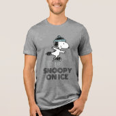 T-shirt En Tri-matière cacahuètes | Snoopy Sur La Glace (Recto)
