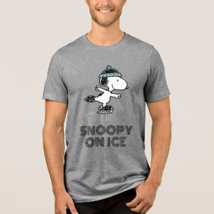 T-shirt En Tri-matière cacahuètes Snoopy Sur La Glace