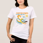 T-shirt En Tri-matière cacahuètes | Snoopy Surboard Longboard Competition (Recto)