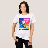 T-shirt En Tri-matière cacahuètes | Snoopy Surfing (Recto plein)