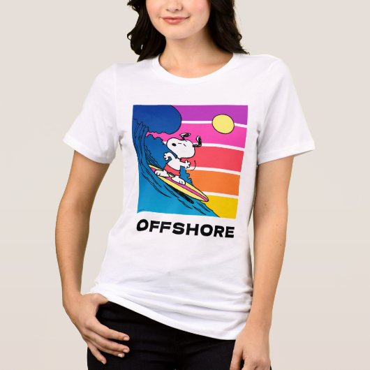 T-shirt En Tri-matière cacahuètes | Snoopy Surfing (Recto)