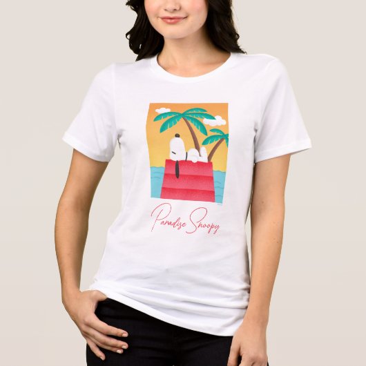 T-shirt En Tri-matière cacahuètes | Snoopy Tropical Deco Dreams (Recto)