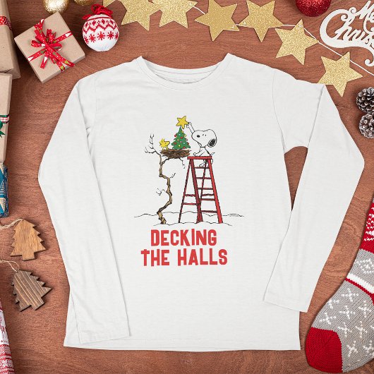 T-shirt En Tri-matière cacahuètes | Snoopy & Woodstock Arbre de Noël