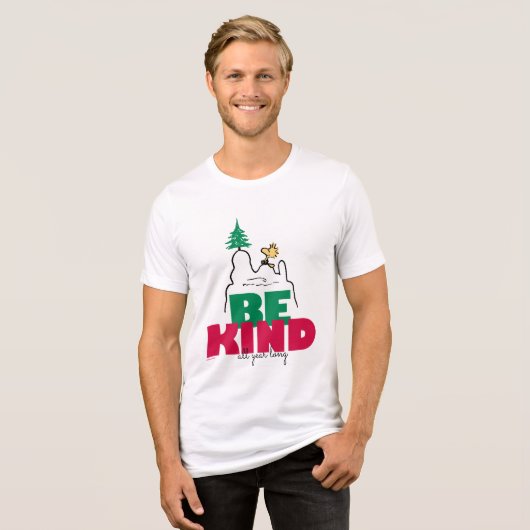 T-shirt En Tri-matière cacahuètes | Snoopy & Woodstock Be Kind (Recto plein)
