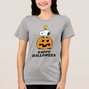 T-shirt En Tri-matière cacahuètes Snoopy & Woodstock Citrouille pop-up