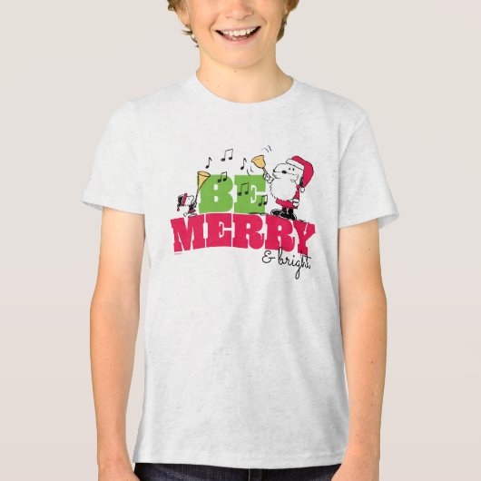 T-shirt En Tri-matière cacahuètes | Sois Joyeux Noël (Recto)