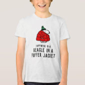 T-shirt En Tri-matière cacahuètes | Veste Snoopy Red Puffer (Recto)