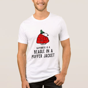 T-shirt En Tri-matière cacahuètes Veste Snoopy Red Puffer
