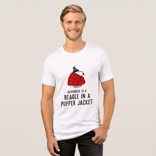 T-shirt En Tri-matière cacahuètes | Veste Snoopy Red Puffer (Recto plein)