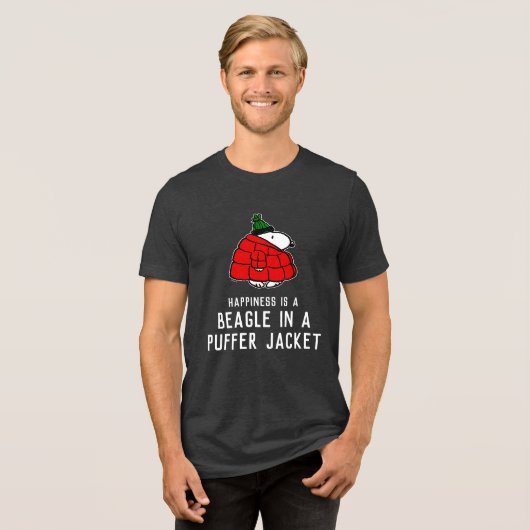 T-shirt En Tri-matière cacahuètes | Veste Snoopy Red Puffer (Recto plein)