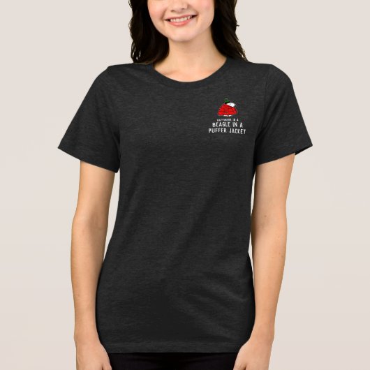 T-shirt En Tri-matière cacahuètes | Veste Snoopy Red Puffer (Recto)