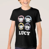 T-shirt En Tri-matière cacahuètes | Visages de Lucy (Recto)