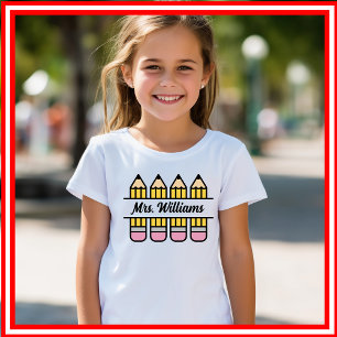 T-shirt En Tri-matière Cadeau Crayon Enseignant Remerciement Rentrée Scol
