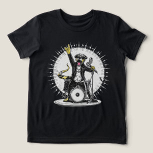 T-shirt En Tri-matière Cadeau d'animal drôle Chien cool Star de Rock