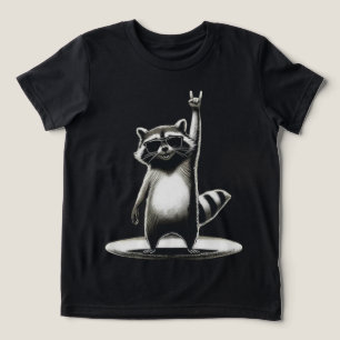 T-shirt En Tri-matière Cadeau d'animal drôle Raton laveur Rock Star Coo
