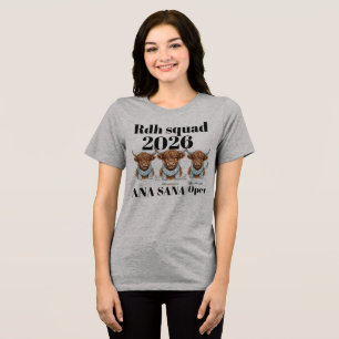 T-shirt En Tri-matière Cadeau de fin d'études vache Highland RDH personna