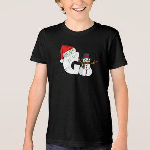 T-shirt En Tri-matière Cadeau de Noël lettre g blanche