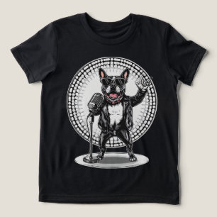 T-shirt En Tri-matière Cadeau drôle d'animal   Chien cool star du rock