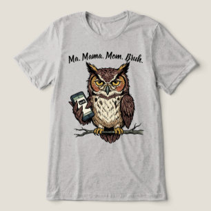 T-shirt En Tri-matière Cadeau drôle de maman hibou personnalisable