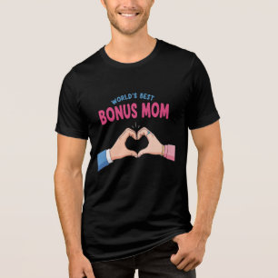 T-shirt En Tri-matière Cadeau Meilleure Maman Supplémentaire Cœur Mains